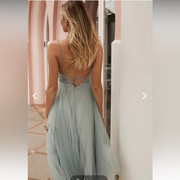 NWT Selfie Leslie Sage MIDI Dress - Picture 5 of 7